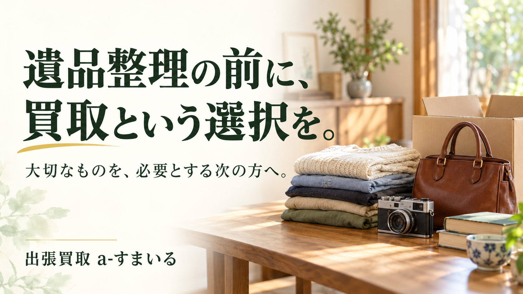 尾張旭市で遺品整理をお考えの方へ｜片づける前に、買取できるものを確認しませんか？
